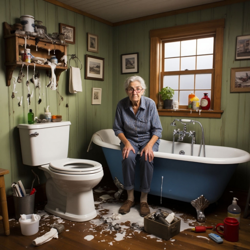 история о том, как бабуля вызвала сантехника